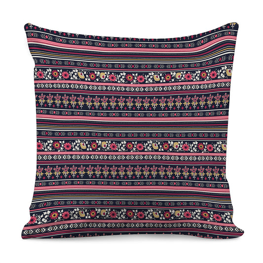 Floral Ethnic Pattern Print Pillow Cover