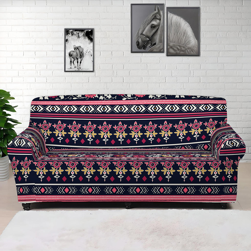 Floral Ethnic Pattern Print Sofa Cover