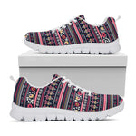 Floral Ethnic Pattern Print White Sneakers