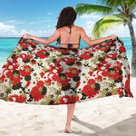 Floral Kimono Pattern Print Beach Sarong Wrap