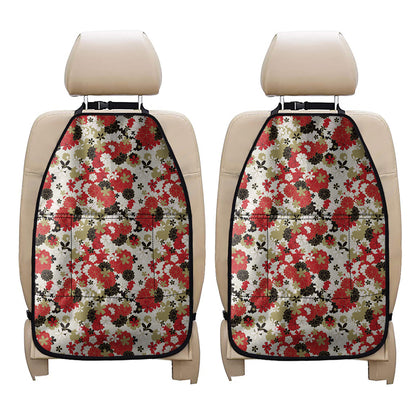 Floral Kimono Pattern Print Car Seat Organizers