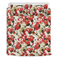 Floral Kimono Pattern Print Duvet Cover Bedding Set