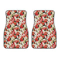 Floral Kimono Pattern Print Front Car Floor Mats