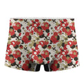 Floral Kimono Pattern Print Men's Boxer Briefs