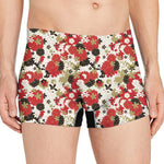 Floral Kimono Pattern Print Men's Boxer Briefs