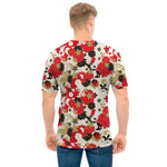 Floral Kimono Pattern Print Men's T-Shirt
