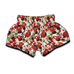 Floral Kimono Pattern Print Muay Thai Boxing Shorts