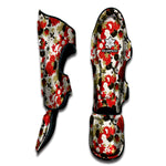 Floral Kimono Pattern Print Muay Thai Shin Guard