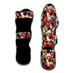 Floral Kimono Pattern Print Muay Thai Shin Guard