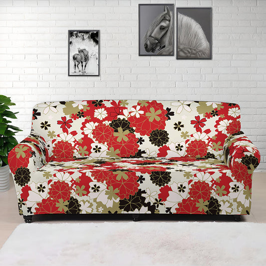 Floral Kimono Pattern Print Sofa Cover