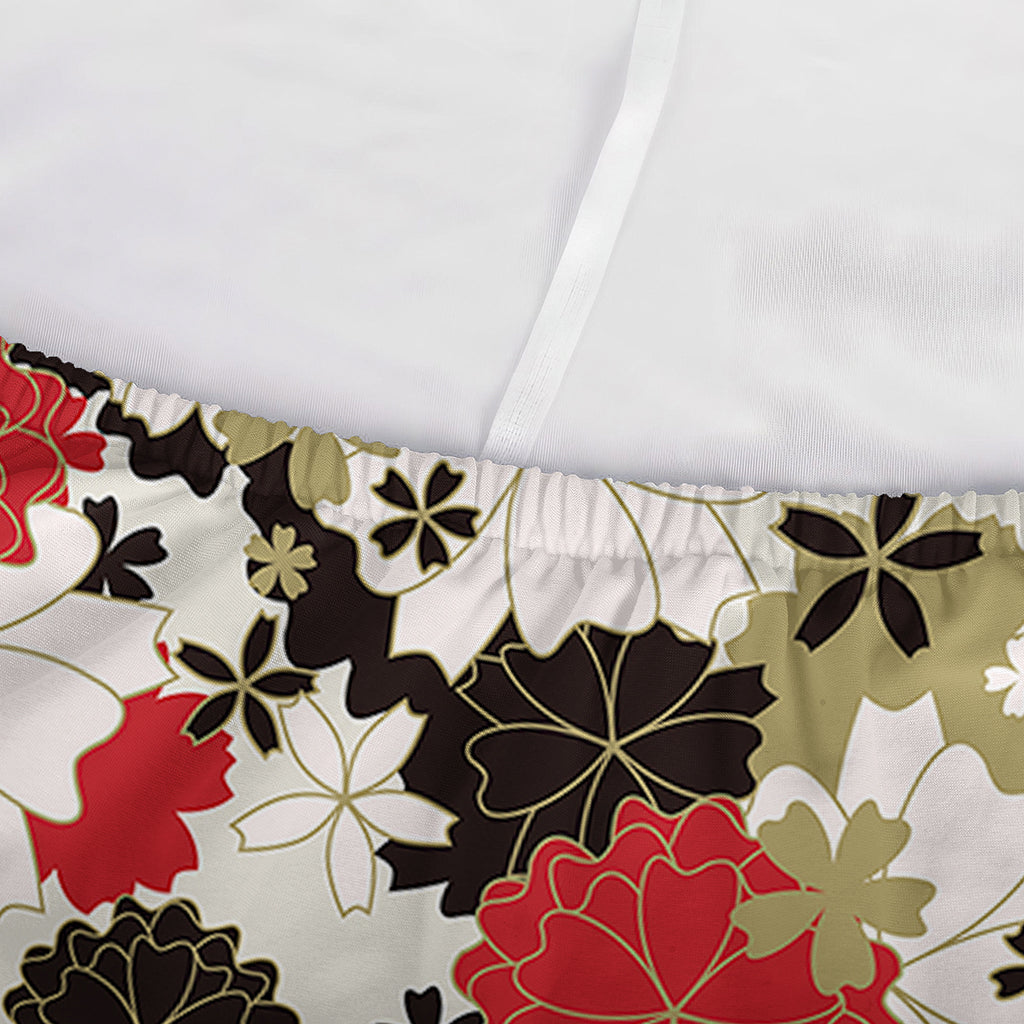 Floral Kimono Pattern Print Sofa Cover