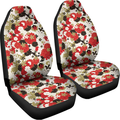 Floral Kimono Pattern Print Universal Fit Car Seat Covers