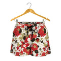 Floral Kimono Pattern Print Women's Shorts