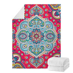 Floral Paisley Mandala Print Blanket