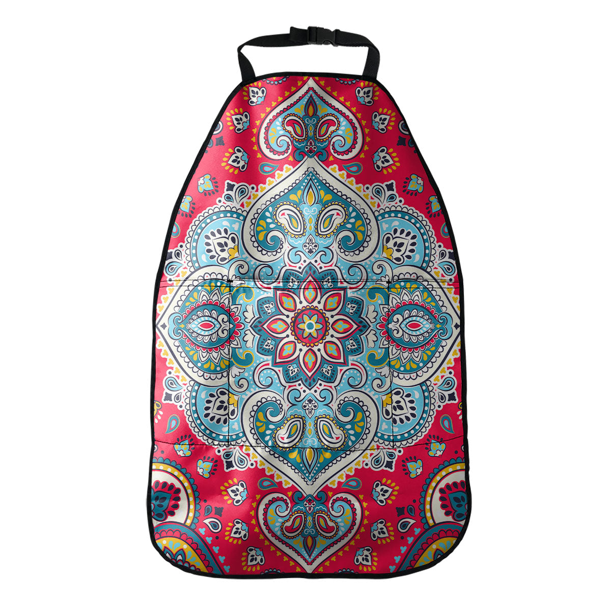 Floral Paisley Mandala Print Car Seat Organizers
