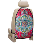 Floral Paisley Mandala Print Car Seat Organizers