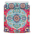 Floral Paisley Mandala Print Duvet Cover Bedding Set