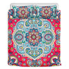 Floral Paisley Mandala Print Duvet Cover Bedding Set