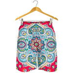 Floral Paisley Mandala Print Men's Shorts