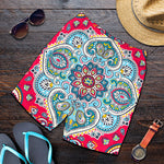 Floral Paisley Mandala Print Men's Shorts