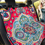 Floral Paisley Mandala Print Pet Car Back Seat Cover