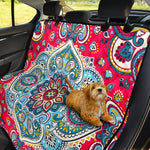 Floral Paisley Mandala Print Pet Car Back Seat Cover