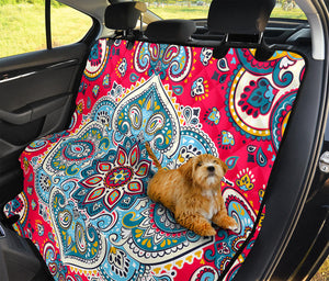 Floral Paisley Mandala Print Pet Car Back Seat Cover