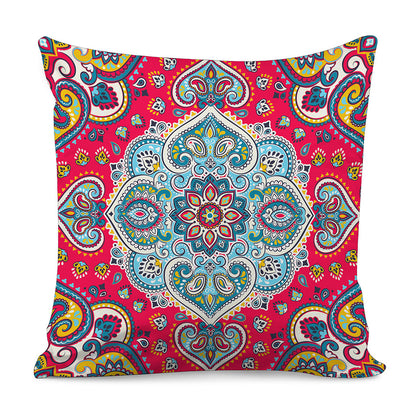 Floral Paisley Mandala Print Pillow Cover