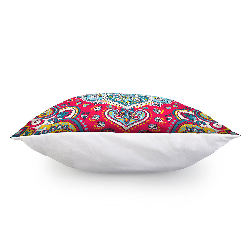 Floral Paisley Mandala Print Pillow Cover
