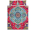 Floral Paisley Mandala Print Quilt Bed Set