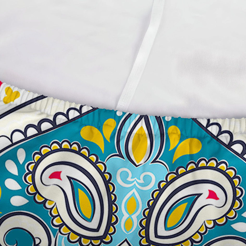 Floral Paisley Mandala Print Sofa Cover