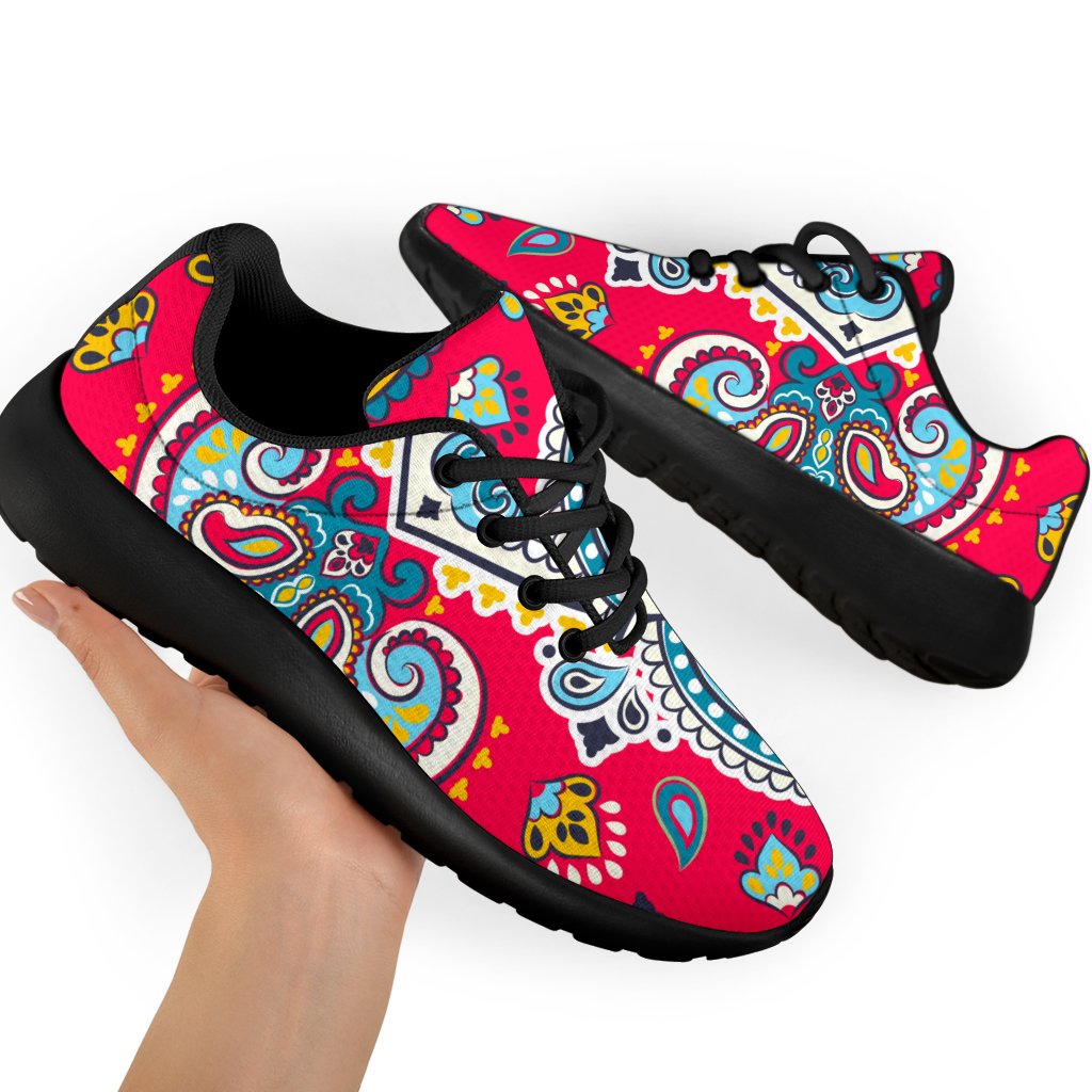 Floral Paisley Mandala Print Sport Shoes GearFrost