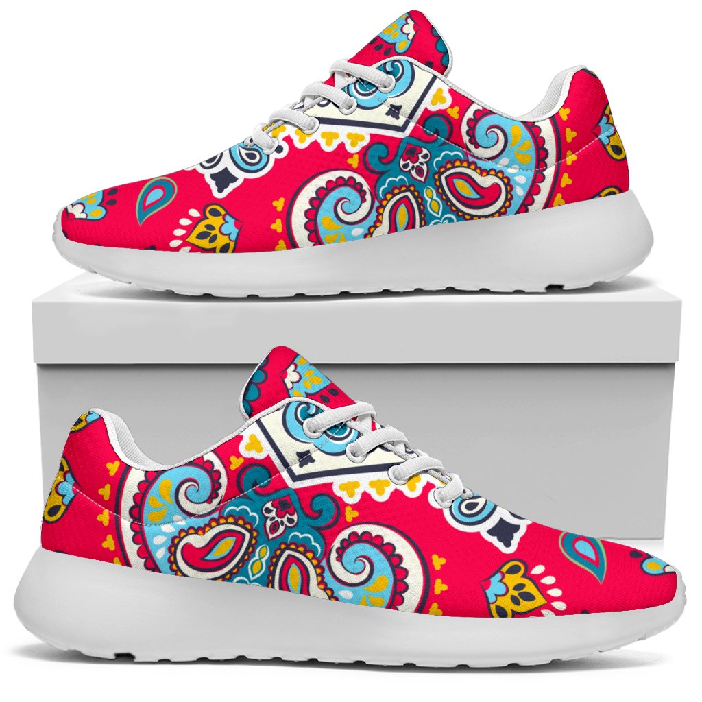 Floral Paisley Mandala Print Sport Shoes GearFrost