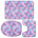 Floral Sparkle Print 3 Piece Bath Mat Set