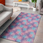 Floral Sparkle Print Area Rug
