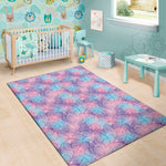 Floral Sparkle Print Area Rug
