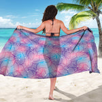 Floral Sparkle Print Beach Sarong Wrap