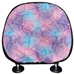 Floral Sparkle Print Car Headrest Covers