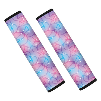 Floral Sparkle Print Car Seat Belt Covers