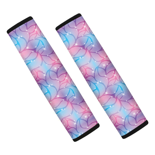 Floral Sparkle Print Car Seat Belt Covers