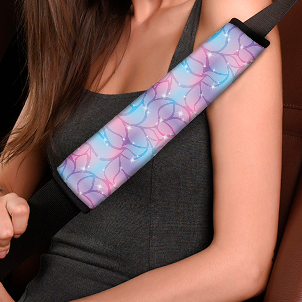 Floral Sparkle Print Car Seat Belt Covers