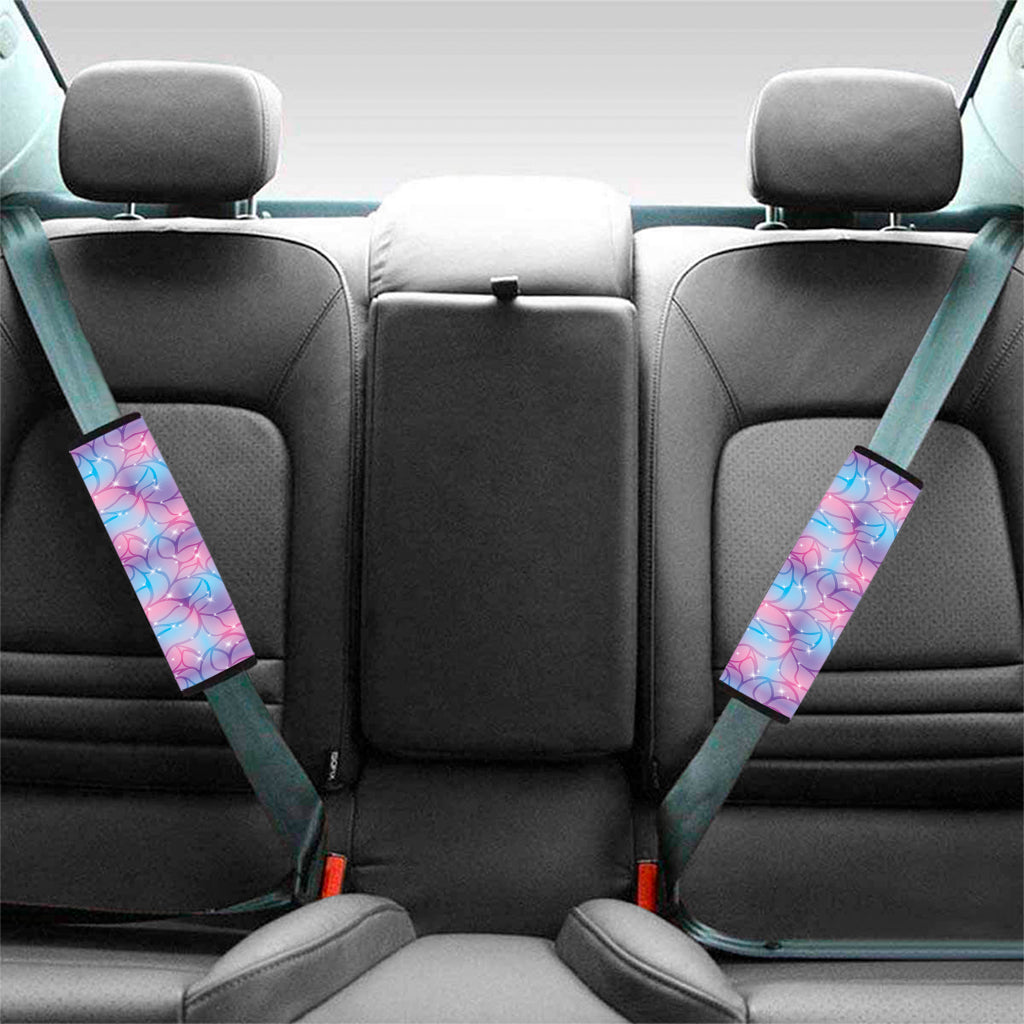 Floral Sparkle Print Car Seat Belt Covers