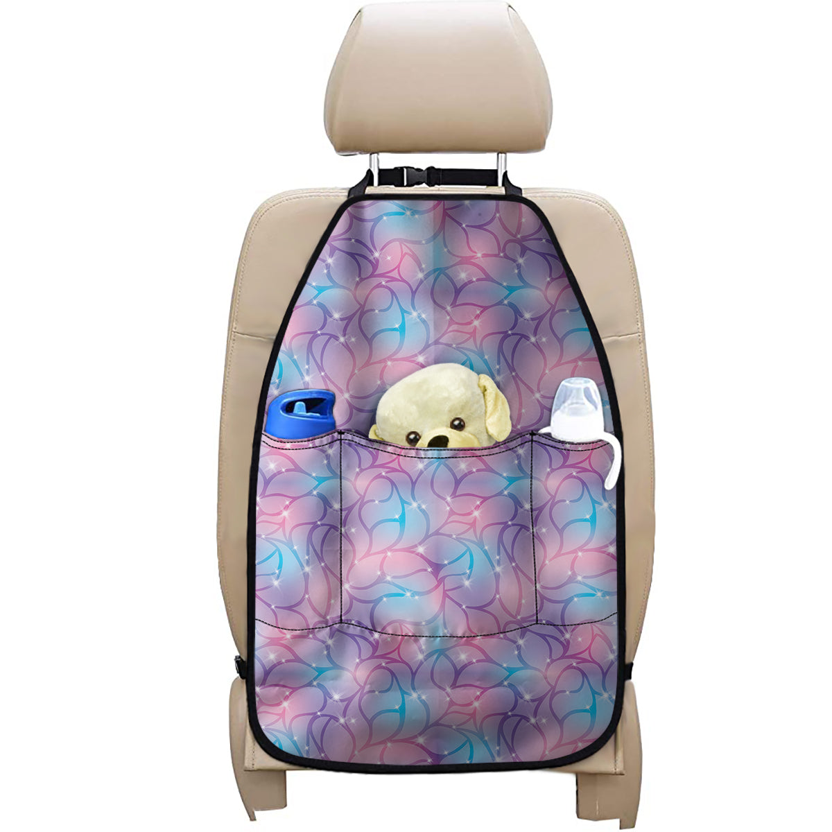 Floral Sparkle Print Car Seat Organizers