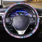 Floral Sparkle Print Car Steering Wheel Cover