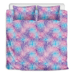 Floral Sparkle Print Duvet Cover Bedding Set