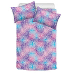 Floral Sparkle Print Duvet Cover Bedding Set