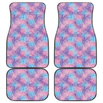 Floral Sparkle Print Front and Back Car Floor Mats
