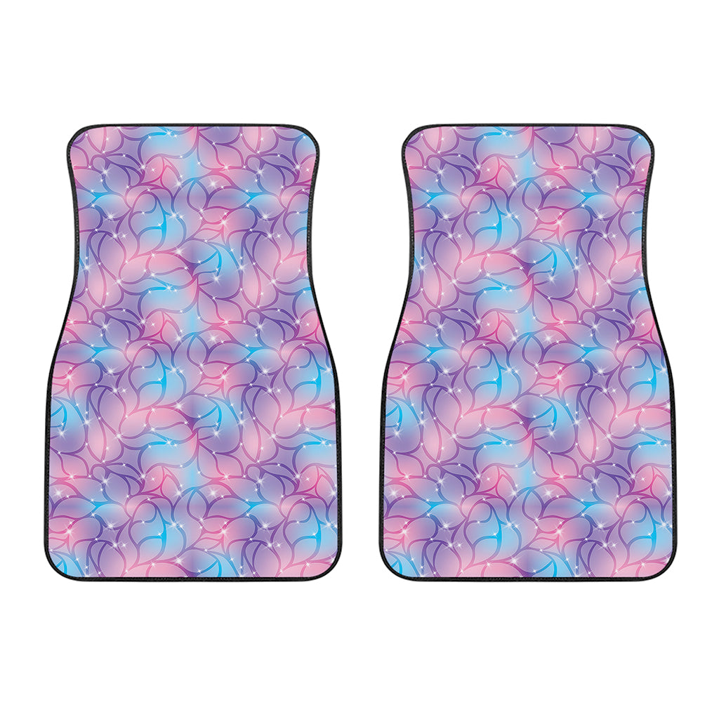 Floral Sparkle Print Front Car Floor Mats