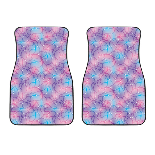 Floral Sparkle Print Front Car Floor Mats