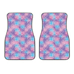 Floral Sparkle Print Front Car Floor Mats